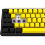 LORGAR KBP70MW, Wireless 65% Mechanical Gaming Keyboard Pro, Black/yellow, EN layout