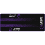 LORGAR RX1FM, Sim Racing Floor Mat Advanced, Stitched edge, 1,700X700X3 mm, Black/purple