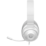 LORGAR Noah 101, Gaming headset with microphone, 3.5mm jack connection, cable length 2m, foldable design, PU leather ear pads, size: 185*195*80mm, 0.245kg, white