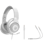 LORGAR Noah 101, Gaming headset with microphone, 3.5mm jack connection, cable length 2m, foldable design, PU leather ear pads, size: 185*195*80mm, 0.245kg, white