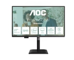 Монитор AOC Q27P4CV, 27" IPS WLED, 2560x1440@120Hz, 4ms GtG, 350cd m/2, 1500:1, 50M:1 DCR, Adaptive Sync, FlickerFree, Anti-Blue Light, 2Wx2, Tilt, Height Adjust, Pivot, Swivel, HDMI, DP, USB hub, RJ45