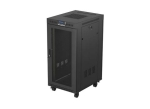 Комуникационен шкаф Lanberg Rack Cabinet 19" Free-Standing 24U/600X800 (FlAT Pack) With Mesh Door LCD Black V2