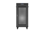 Комуникационен шкаф Lanberg Rack Cabinet 19" Free-Standing 24U/600X800 (FlAT Pack) With Mesh Door LCD Black V2