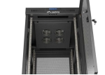 Комуникационен шкаф Lanberg Rack Cabinet 19" Free-Standing 24U/600X800 (FlAT Pack) With Mesh Door LCD Black V2