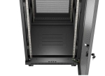 Комуникационен шкаф Lanberg Rack Cabinet 19" Free-Standing 24U/600X800 (FlAT Pack) With Mesh Door LCD Black V2