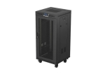 Комуникационен шкаф Lanberg Rack Cabinet 19" Free-Standing 24U/600X600 (FlAT Pack) With Mesh Door LCD Black V2