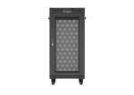 Комуникационен шкаф Lanberg Rack Cabinet 19" Free-Standing 24U/600X600 (FlAT Pack) With Mesh Door LCD Black V2