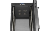 Комуникационен шкаф Lanberg Rack Cabinet 19" Free-Standing 24U/600X600 (FlAT Pack) With Mesh Door LCD Black V2