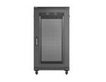 Комуникационен шкаф Lanberg Rack Cabinet 19" Free-Standing 22U/600X1200 (FlAT Pack) With Mesh Door Black