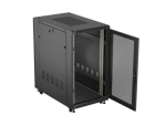 Комуникационен шкаф Lanberg Rack Cabinet 19" Free-Standing 22U/600X1000 (FlAT Pack) With Mesh Door Black