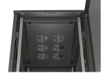 Комуникационен шкаф Lanberg Rack Cabinet 19" Free-Standing 22U/600X1000 (FlAT Pack) With Mesh Door Black