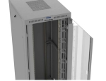 Комуникационен шкаф Lanberg Rack Cabinet 19" Free-Standing 47U/800X1000 (FlAT Pack) With Glass Door LCD Grey V2