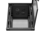 Комуникационен шкаф Lanberg rack cabinet 19" free-standing 15U/600X600 (FLAT PACK) with mesh door black