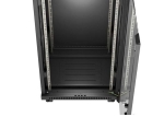 Комуникационен шкаф Lanberg Rack Cabinet 19" Free-Standing 22U/600X600 (FlAT Pack) With Glass Door LCD Black V2