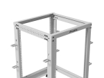 Комуникационен шкаф Lanberg open rack 19" 15U 600x600-1100 adjustable, grey