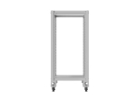 Комуникационен шкаф Lanberg open rack 19" 22U 600x1000, grey