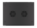 Комуникационен шкаф Lanberg rack cabinet 19" wall-mount 9U/600x450 for self-assembly with metal door  black (flat pack)