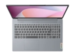 Лаптоп Lenovo IdeaPad Slim 3, 15.6", AMD Ryzen 7 5825U, 16GB RAM, 512GB SSD, AMD Radeon Graphics, Без ОС, Сив - 82XM019ABM