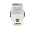 Мултимедиен проектор BenQ GV50 Laser Portable Projector, 1080p (1920x1080), 100K:1, 500 ANSI Lumens, 1.2X, Auto Keystone, HDMI (ARC 5.1 channel), USB-C (w/DP PD), USB, BT 5.0,  2x4W Speakers + 10W Woofer, Google TV, SmartRemote App, WiFi, 2.1kg, White