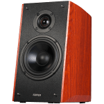Edifier R2000DB 2.0 Bookshelf Speakers, Bluetooth, 3.5mm to RCA, Optical, 1-inch Tweeters, 5-inch Drivers, 120W (RMS), Control Knobs and Remote Control, Brown