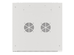Комуникационен шкаф Lanberg rack cabinet 19" wall-mount 12U/600x600 for self-assembly with metal door grey (flat pack)