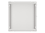 Комуникационен шкаф Lanberg rack cabinet 19" wall-mount 12U/600x600 for self-assembly with metal door grey (flat pack)