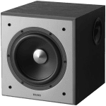 Edifier T5 Powered Subwoofer, 8" front-firing long-throw woofer, 70W RMS, low frequencies down to 38Hz, MDF cabinet with wood grain vinyl