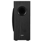 Edifier T5s Powered Subwoofer, 8-inch long-throw front-firing woofer, 70 W RMS, frequency response down to 35 Hz, RCA Signal-In , Signal-Out pass-through, low-pass filter & phase control, auto-standby feature, Black