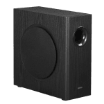 Edifier T5s Powered Subwoofer, 8-inch long-throw front-firing woofer, 70 W RMS, frequency response down to 35 Hz, RCA Signal-In , Signal-Out pass-through, low-pass filter & phase control, auto-standby feature, Black