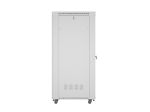 Комуникационен шкаф Lanberg rack cabinet 19" free-standing 42U/800x1000 (flat pack) with glass door lcd grey v2