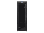 Комуникационен шкаф Lanberg rack cabinet 19" free-standing 37U/600x800 (flat pack) with glass door lcd black v2