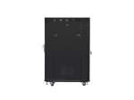 Комуникационен шкаф Lanberg rack cabinet 19" free-standing 22U/600x800 (flat pack) with glass door lcd black v2
