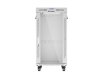 Комуникационен шкаф Lanberg rack cabinet 19" free-standing 22U/600x800 (flat pack) with glass door lcd grey v2