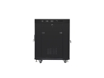 Комуникационен шкаф Lanberg rack cabinet 19" free-standing 15U/800x1000 (flat pack) with glass door lcd black v2