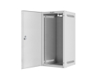 Комуникационен шкаф Lanberg rack cabinet 10" wall-mount 12U/280x310 for self-assembly with metal door grey (flat pack)