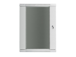 Комуникационен шкаф Lanberg rack cabinet 19" wall-mount 18U / 600x600 for self-assembly (flat pack), grey