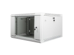 Комуникационен шкаф Lanberg rack cabinet 19" wall-mount 6U / 600x600 for self-assembly (flat pack), grey