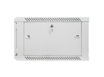 Комуникационен шкаф Lanberg rack cabinet 19" wall-mount 6U / 600x600 for self-assembly (flat pack), grey