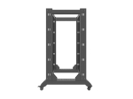 Комуникационен шкаф Lanberg open rack 19" 22U 600x800, black