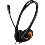CANYON PC headset HS-01 PC Mic Flat 1.8m Black Orange
