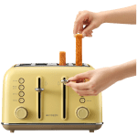 BUYDEEM 4 Slice Toaster, model DT640E, color Mellow Yellow, EU