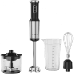 Hand Blender, 1200W in CB, Black, Tiger Teeth Cutter, Whisk, Food Processor, Cup