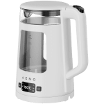 AENO Electric Kettle EK6: 1850-2200W, 2L, Strix, Square-shaped body, Transparent lid, High Resistant Glass, LED-Illumination, Auto Power Off, Dry tank Protection