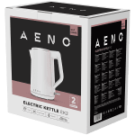 AENO Electric Kettle EK2: 1850-2200W, 1.5L, Strix, Double-walls, Non-heating body, Auto Power Off, Dry tank Protection