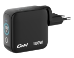 Зарядно устройство Verbatim Mini GaN Charger 100W with Display