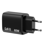 Зарядно устройство Verbatim Essentials GaN Charger 65W EU plug Black