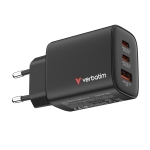 Зарядно устройство Verbatim Essentials GaN Charger 65W EU plug Black