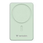 Външна батерия Verbatim Charge 'n' Go Essentials Power Bank Magnetic Wireless 10000mAh Green