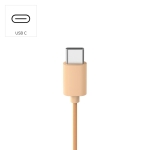 HAMA Слушалки с микрофон "Fun C", USB-C, водач за кабел от едната страна, Оранжев