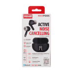 Блутут безжични  слушалки тапи MAXPODS active noise cancelling black  MAXELL Truewireless